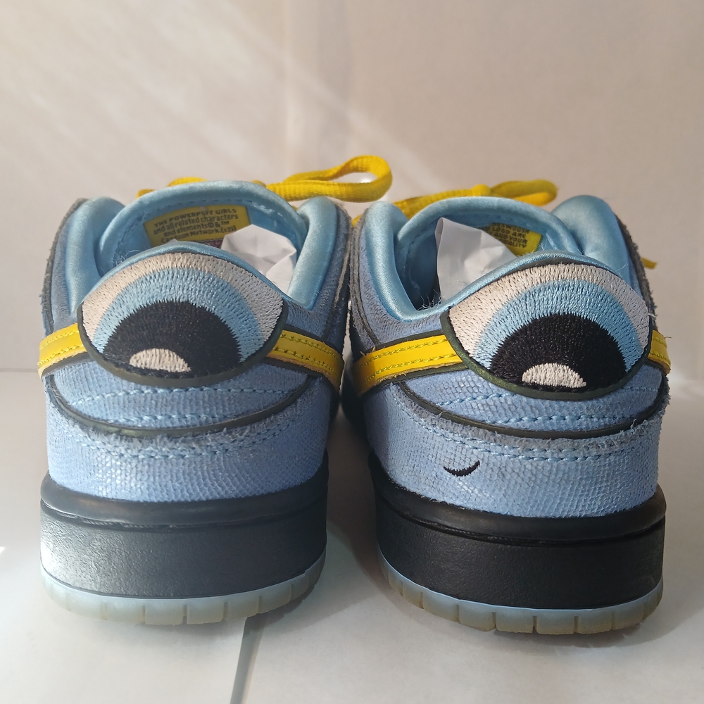 Nike SB Powerpuff Girls Bubbles Blue Dunks Kids Size 13c - Picture 5 of 16